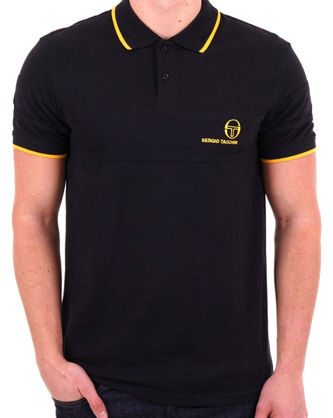 Sergio Tacchini YL Polo Shirt Black/Gold
