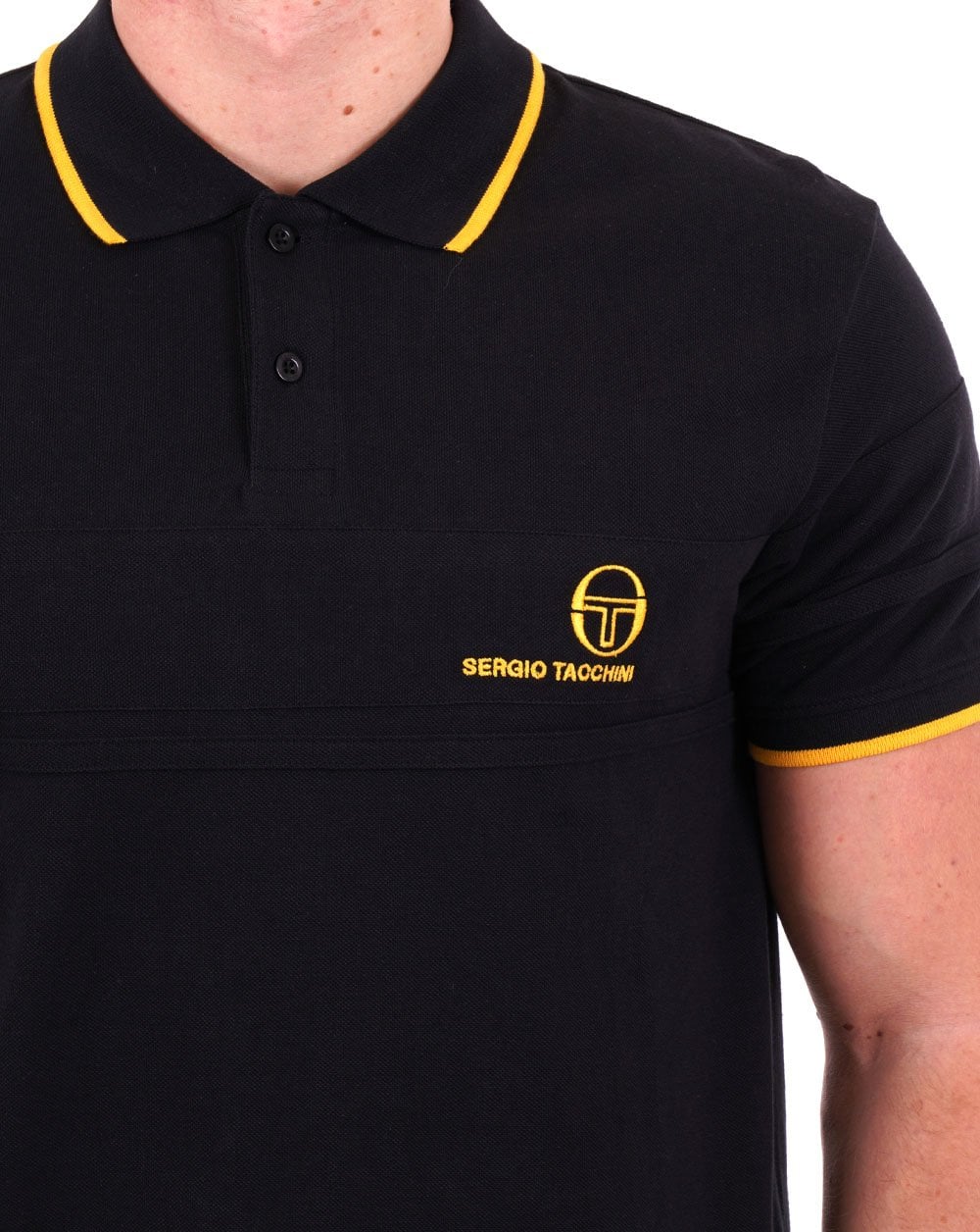 Sergio Tacchini YL Poloshirt Schwarz/Gold
