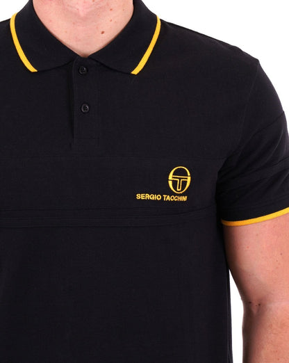 Sergio Tacchini YL Poloshirt Schwarz/Gold
