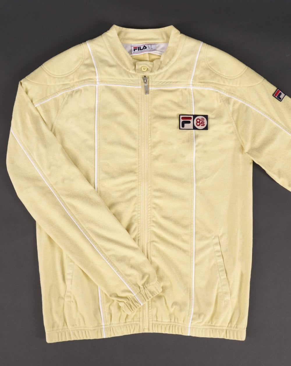 Fila Vintage Terrinda MK3 Pro Badge Trainingsjacke in Zitronengelb