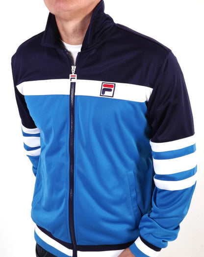 Fila Vintage Vilas Trainingsjacke Blau Marine Weiß