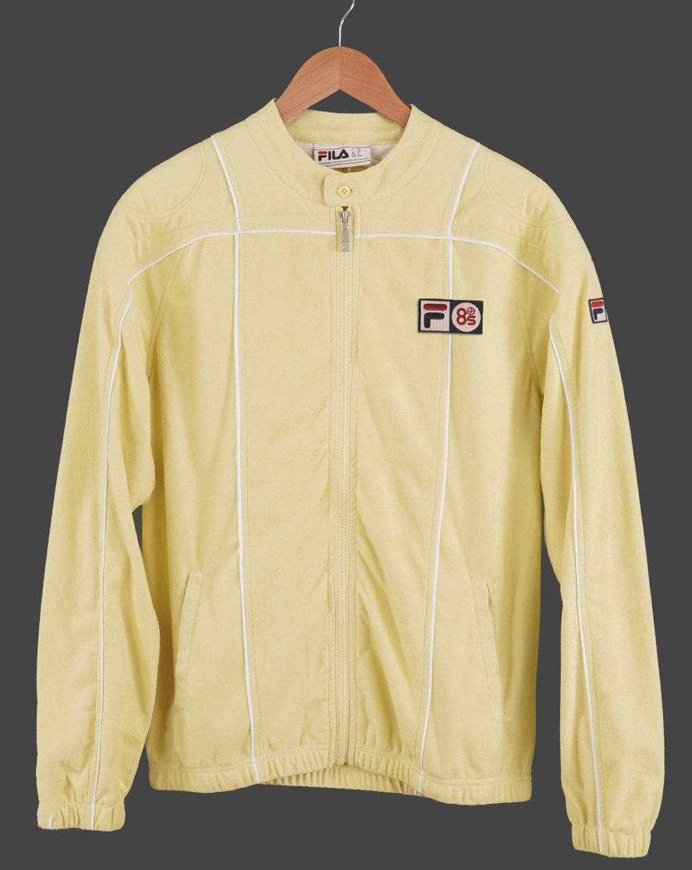 Fila Vintage Terrinda MK3 Pro Badge Trainingsjacke in Zitronengelb