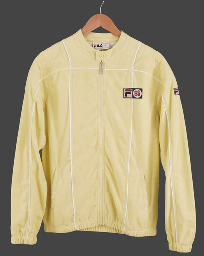 Fila Vintage Terrinda MK3 Pro Badge Trainingsjacke in Zitronengelb