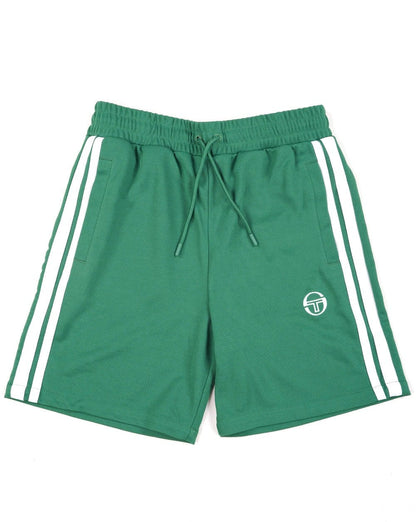 Sergio Tacchini Gestreifte Freizeitshorts Grün/Weiß