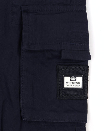Weekend Offender Cargo-Shorts, Marineblau