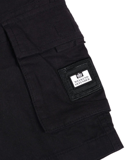 Weekend Offender Cargo Shorts Schwarz