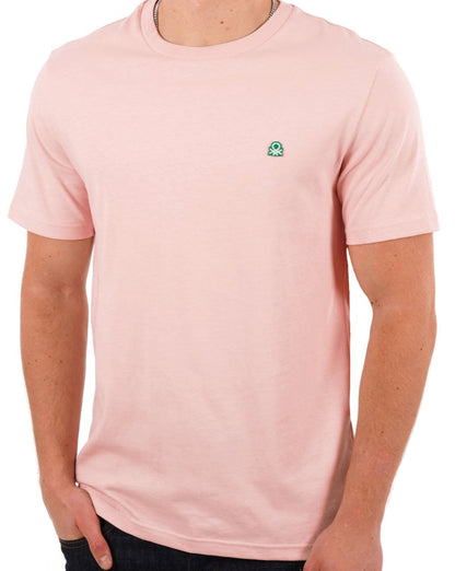 Benetton T-Shirt mit kleinem Logo Rosa