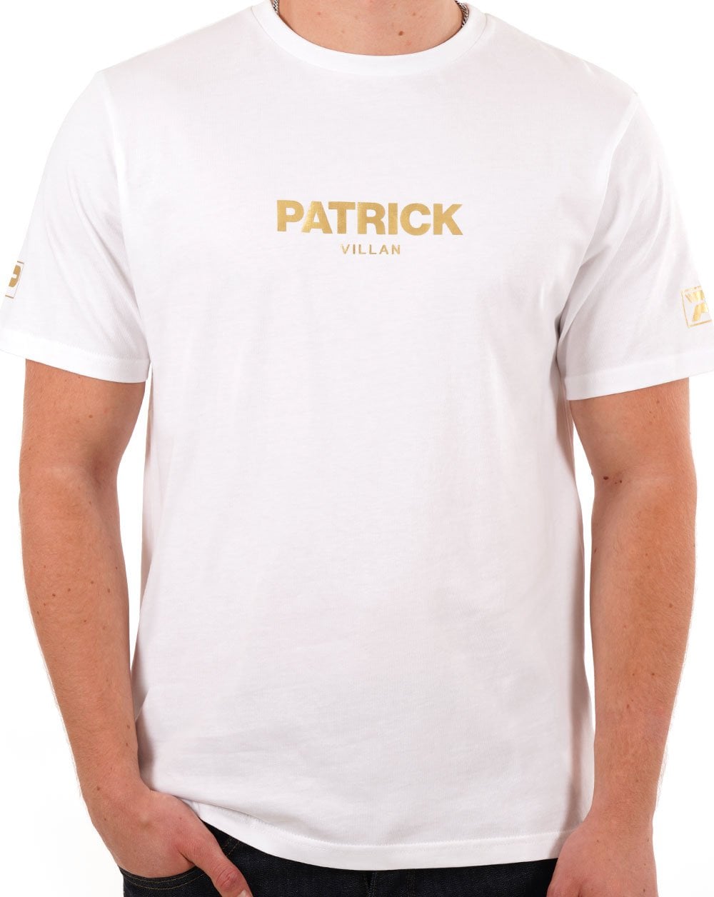 Patrick Villan T-Shirt Weiß/Gold
