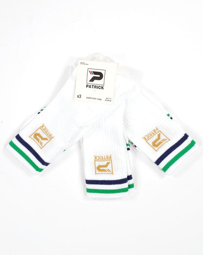 Patrick Copenhagen – 3er-Pack Socken in Weiß