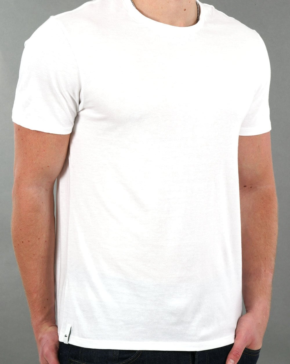 Lacoste Triple Pack Label T-Shirt Weiß/Weiß