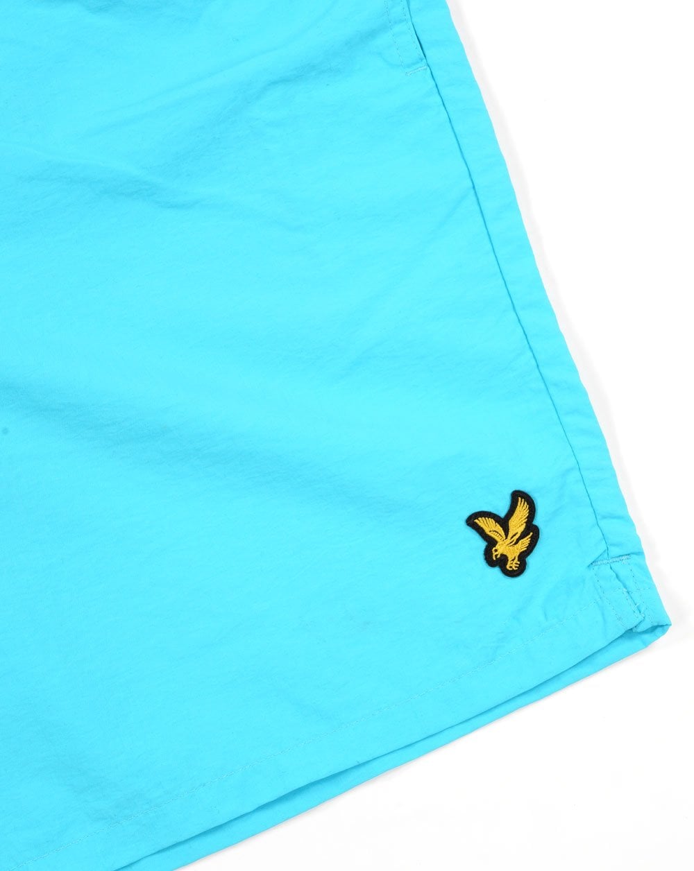 Lyle &amp; Scott – Badeshorts mit Logo in Blau