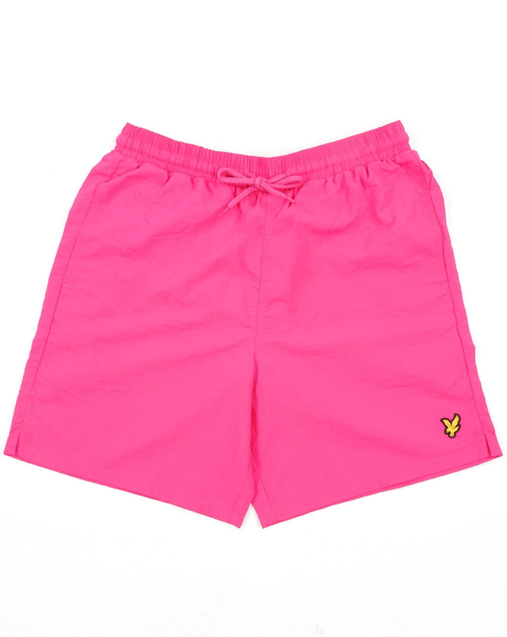 Lyle &amp; Scott Logo-Badeshorts in Pink Scorch