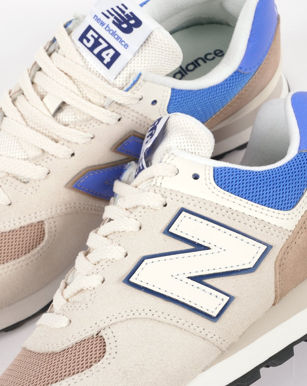 New Balance 574 Trainer Off White/Hellblau