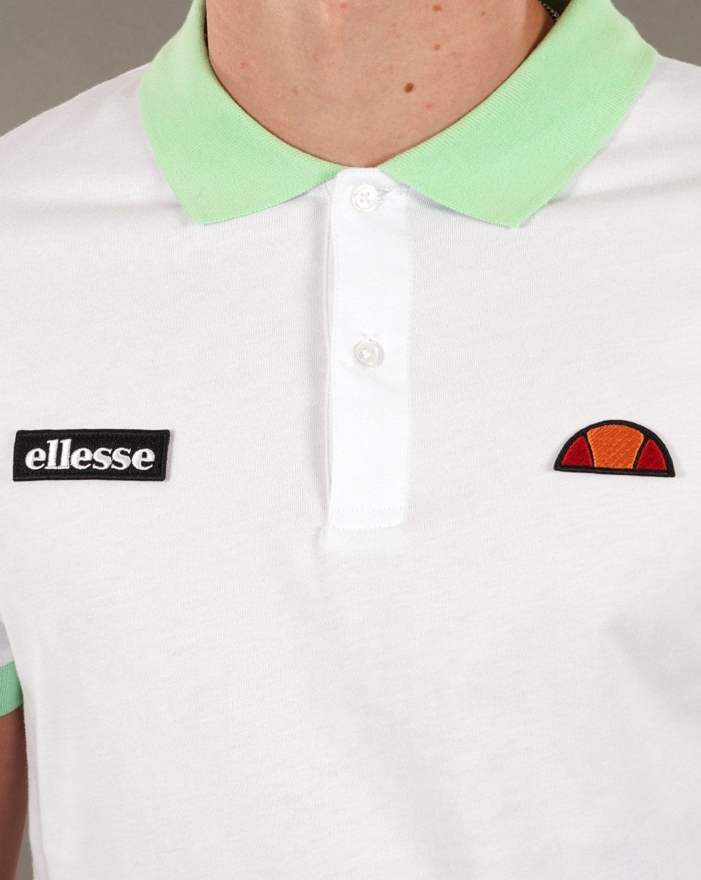 Ellesse Lessepsia Poloshirt Weiß/Hellgrün