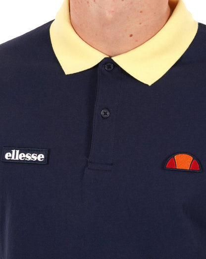 Ellesse Lessepsia Poloshirt Marineblau/Gelb