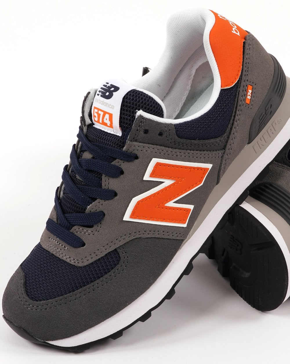 New Balance 574 Trainer Grau/Orange