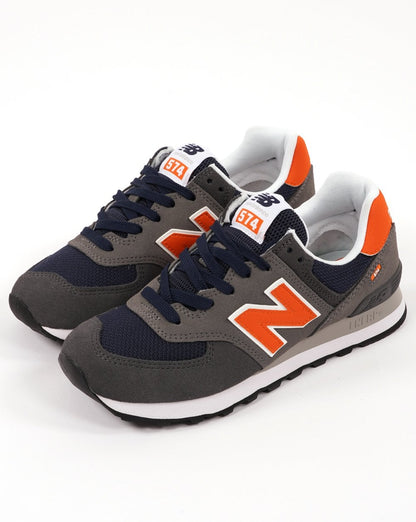 New Balance 574 Trainer Grau/Orange