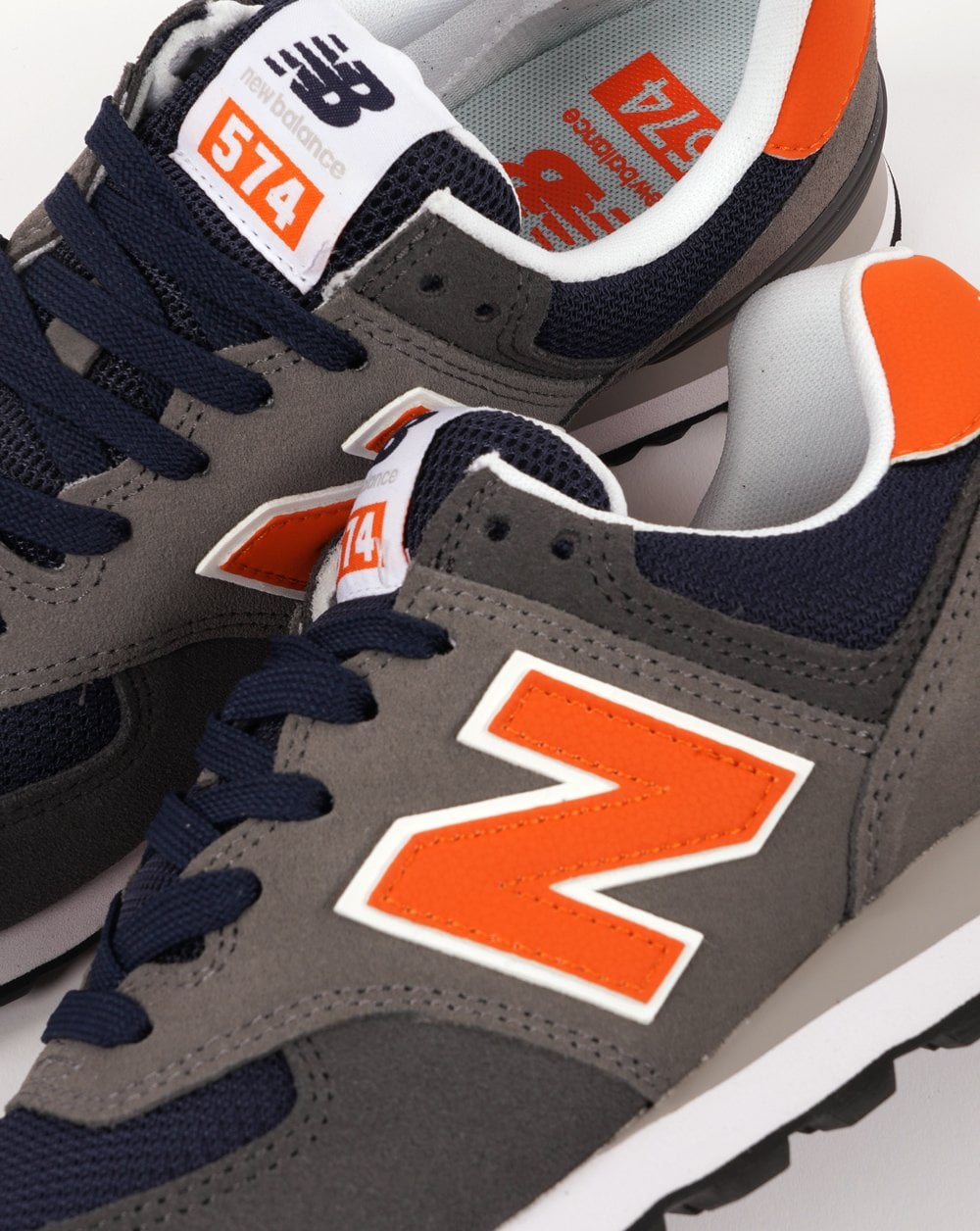 New Balance 574 Trainer Grau/Orange