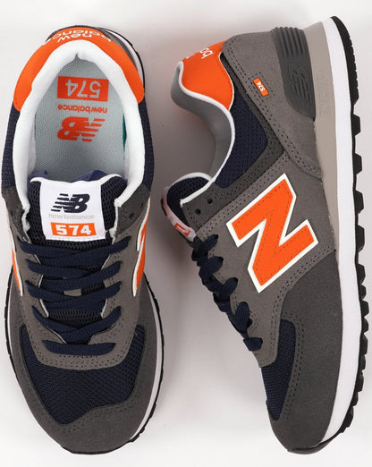 New Balance 574 Trainer Grau/Orange