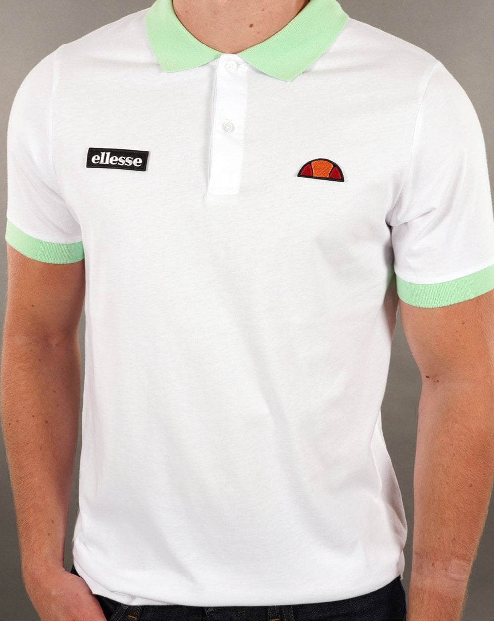 Ellesse Lessepsia Poloshirt Weiß/Hellgrün