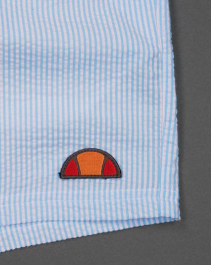Ellesse – Carali – Gestreifte Badeshorts, Himmelblau
