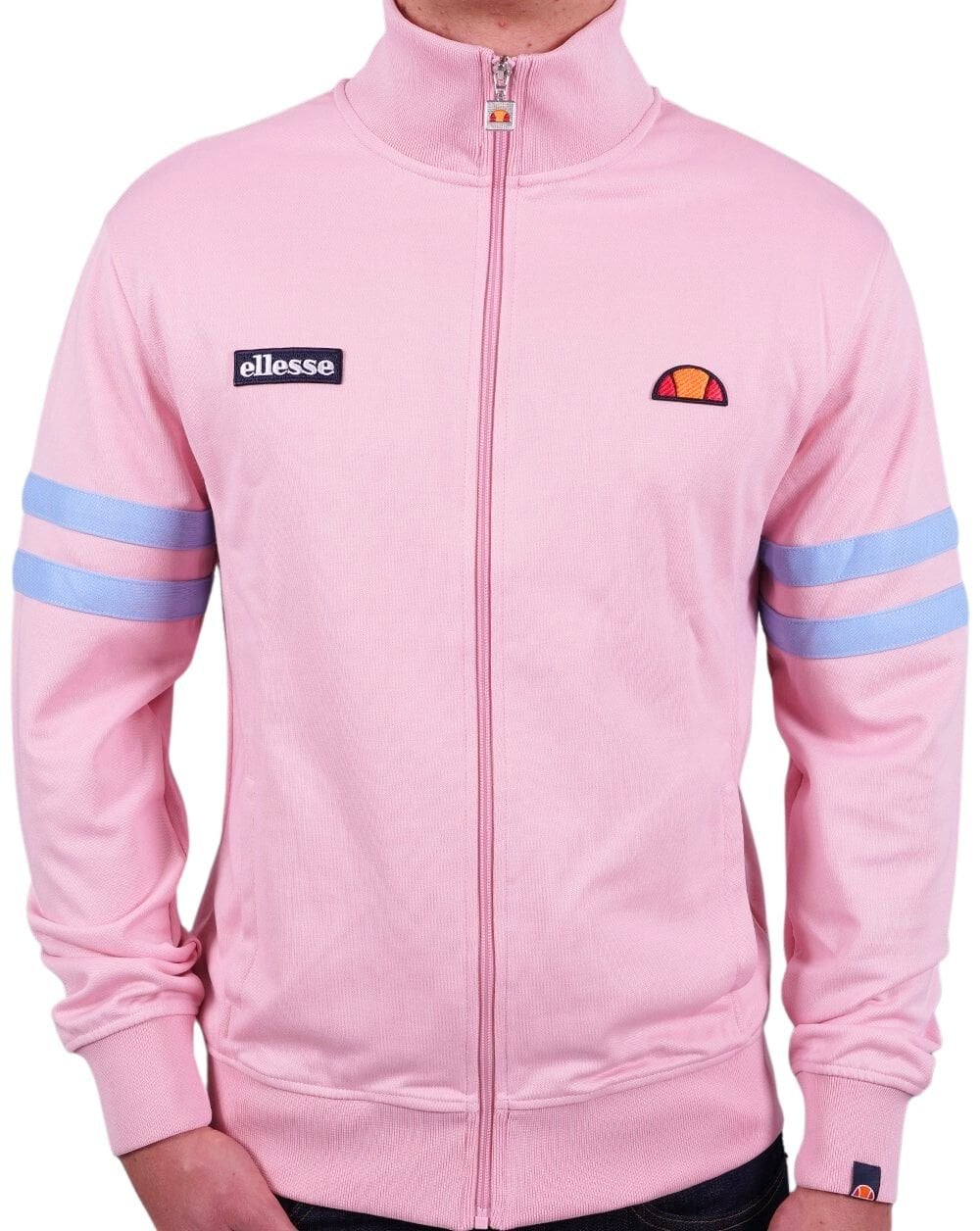 Ellesse – Roma Trainingsjacke, Rosa/Himmelblau