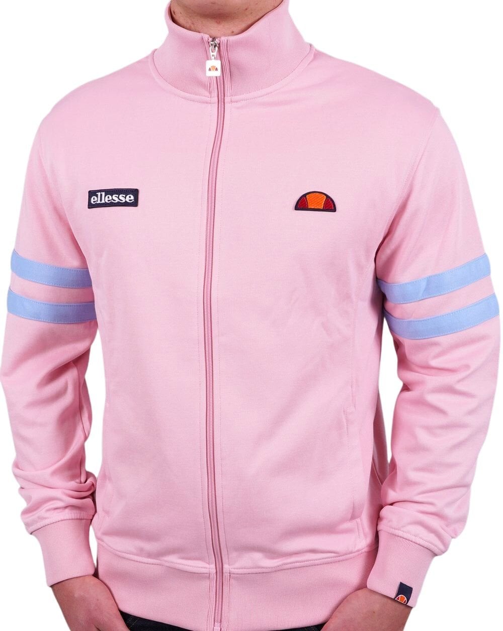 Ellesse – Roma Trainingsjacke, Rosa/Himmelblau