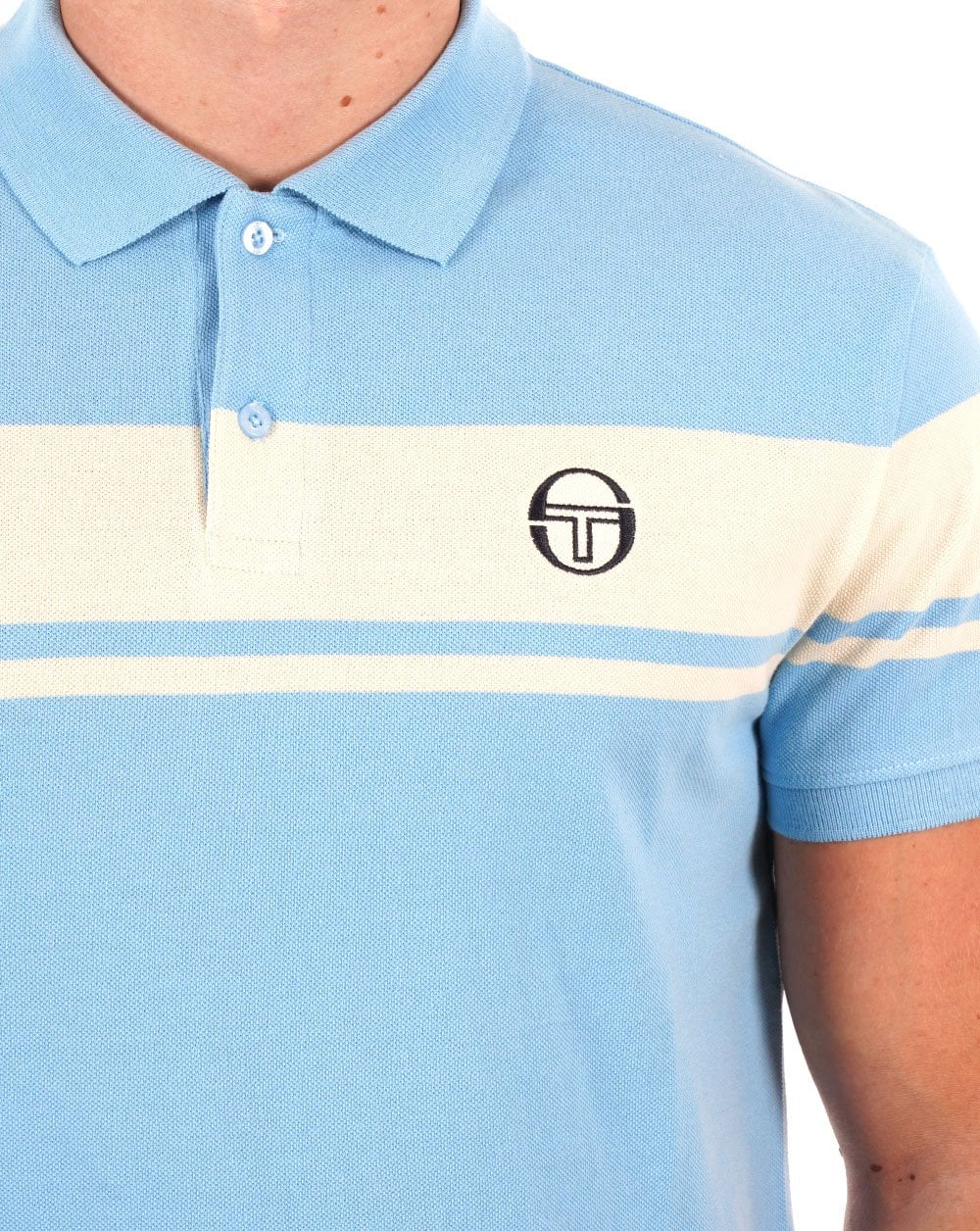 Sergio Tacchini Young Line Poloshirt Himmelblau/Gardenia
