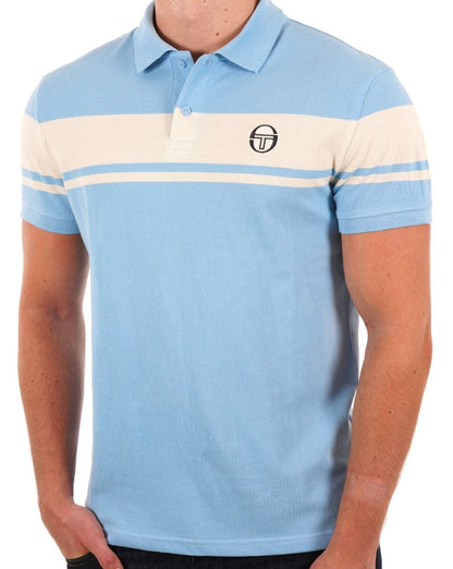 Sergio Tacchini Young Line Poloshirt Himmelblau/Gardenia