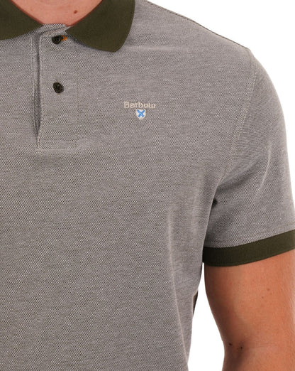 Barbour Sports Mix Polo Dunkeloliv
