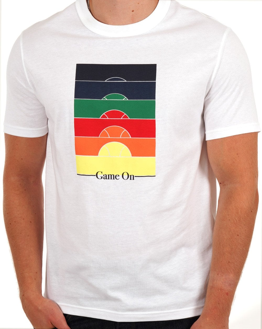 Benetton Tennis-T-Shirt Weiß