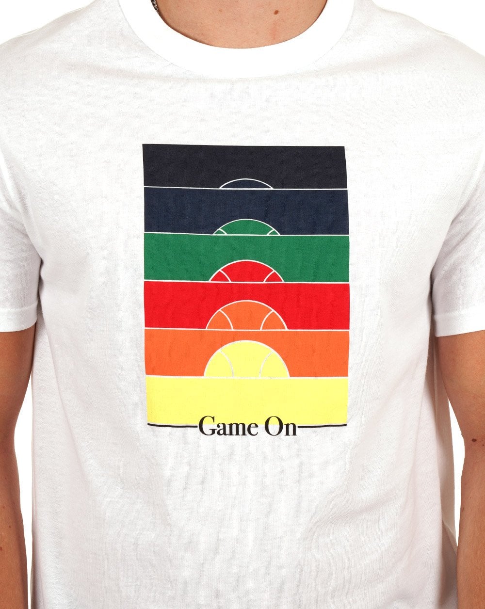 Benetton Tennis-T-Shirt Weiß
