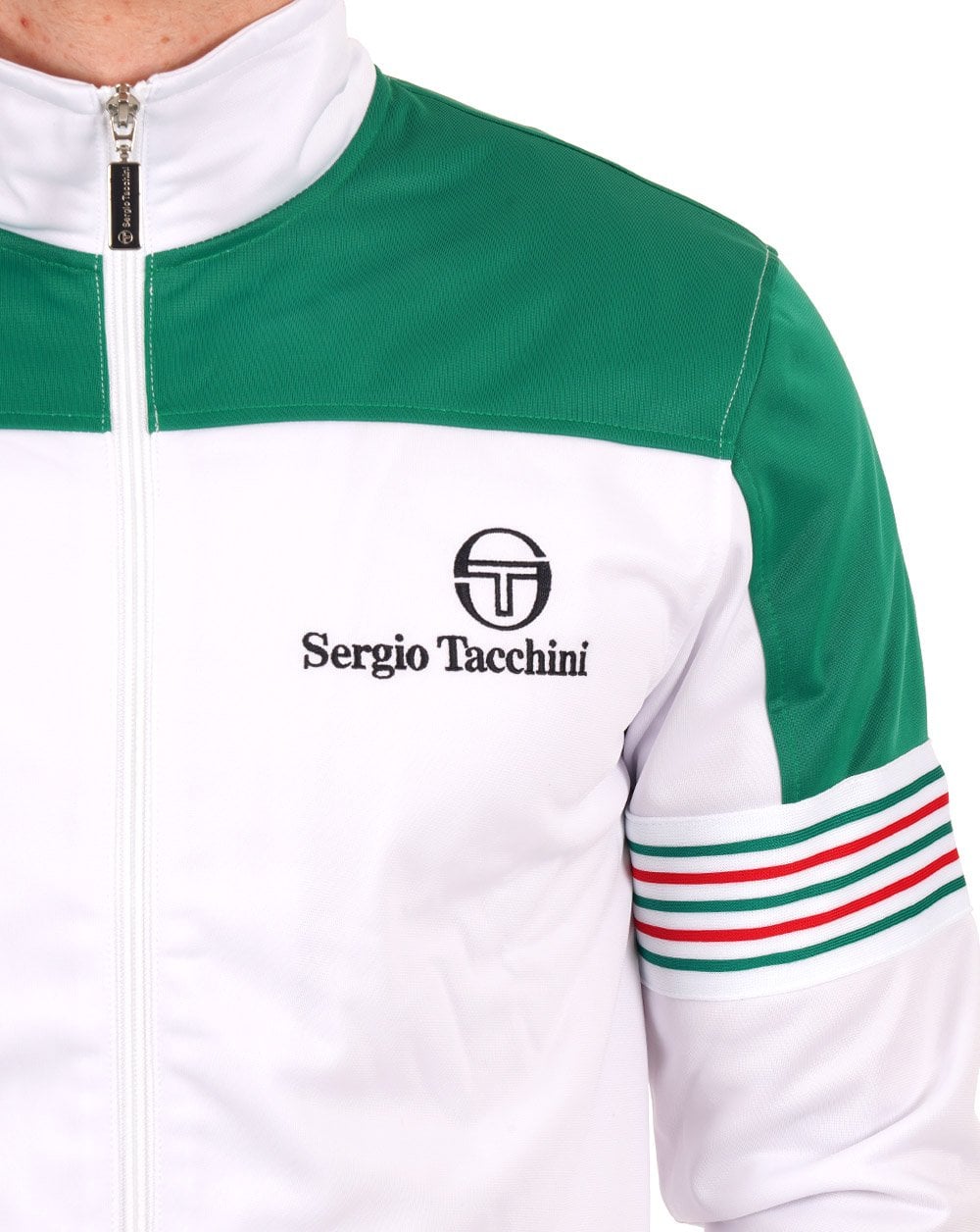 Sergio Tacchini Wilander Trainingsjacke Weiß/Grün