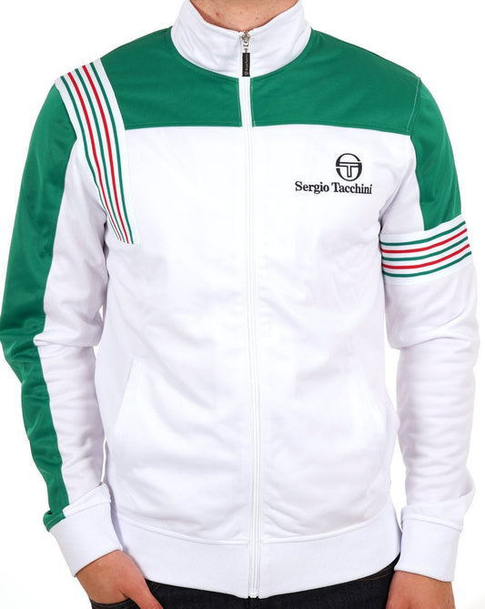 Sergio Tacchini Sergio Tacchini Wilander Trainingsjacke Weiß/Grün