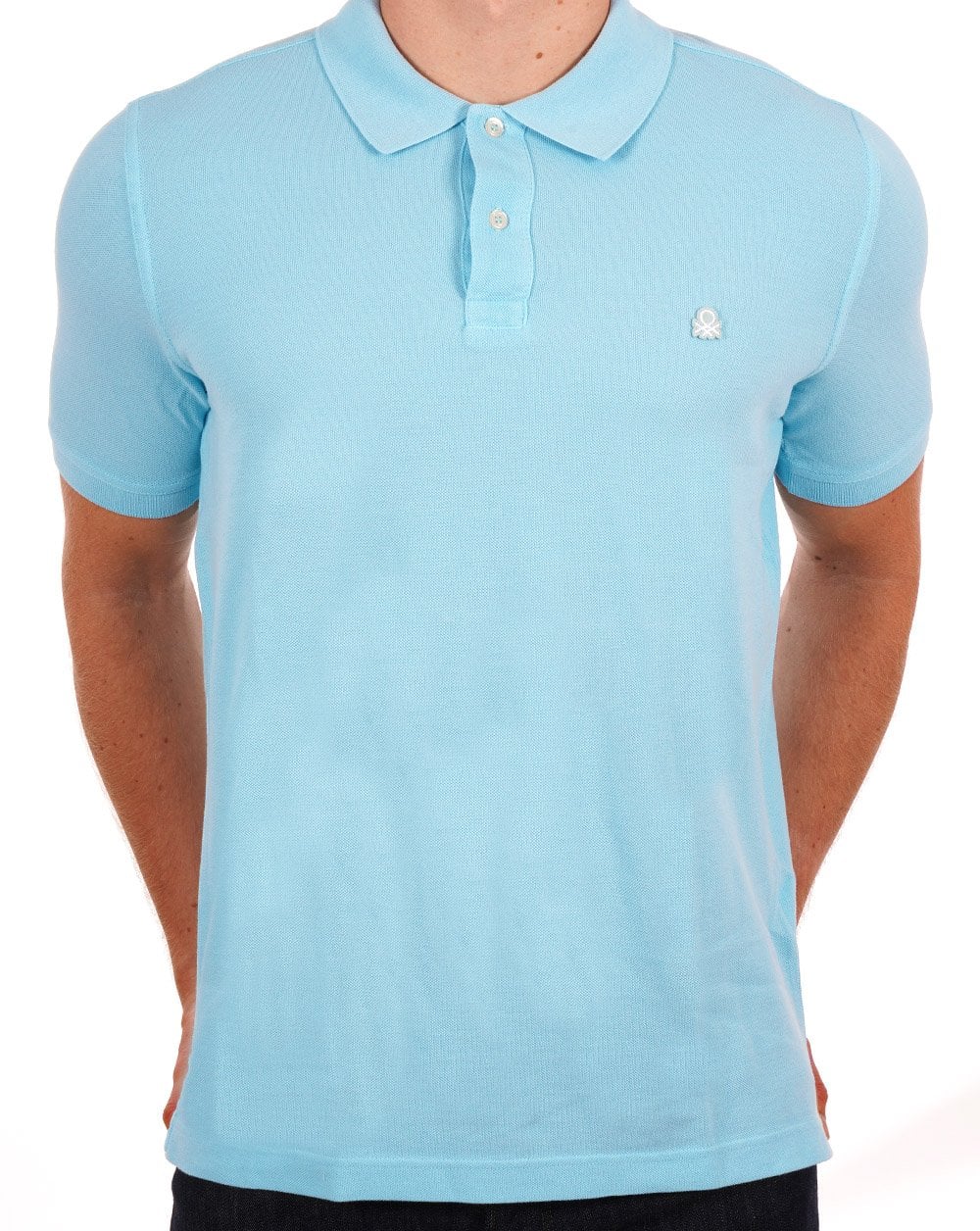 Benetton Poloshirt Hellblau