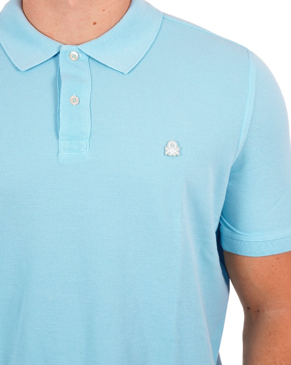 Benetton Poloshirt Hellblau
