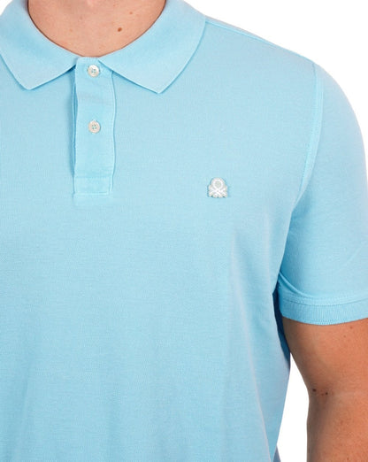 Benetton Poloshirt Hellblau