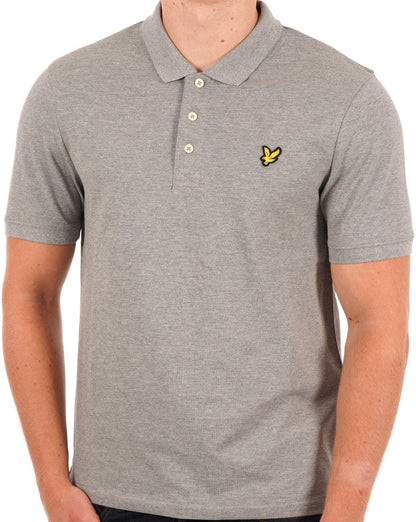 Lyle And Scott – Poloshirt in Mittelgrau meliert