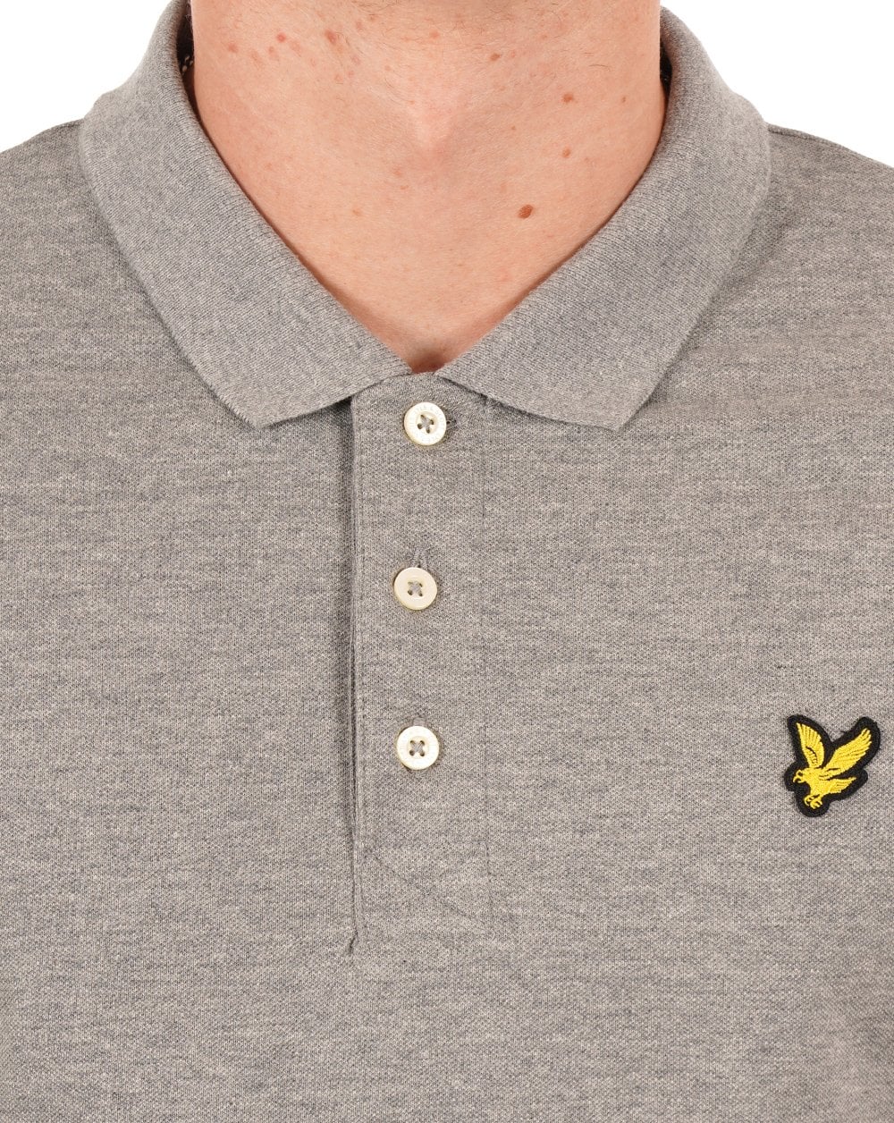 Lyle And Scott – Poloshirt in Mittelgrau meliert