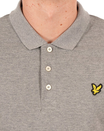Lyle And Scott – Poloshirt in Mittelgrau meliert