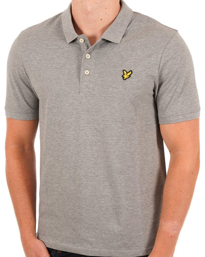 Lyle And Scott – Poloshirt in Mittelgrau meliert