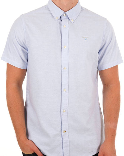 Barbour Oxtown Kurzarmhemd Himmelblau