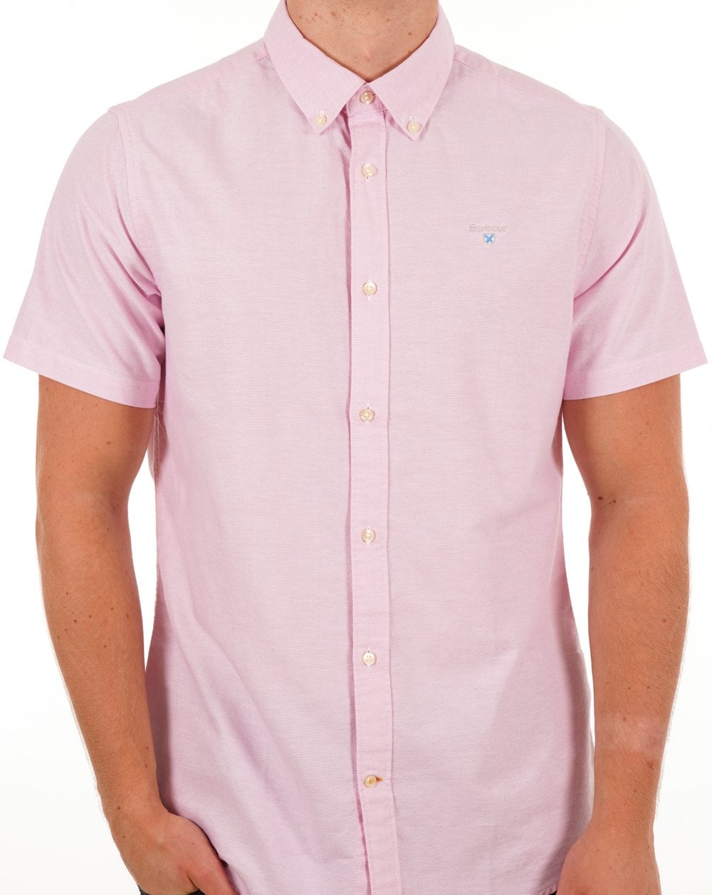 Barbour Oxtown Kurzarmhemd Rosa