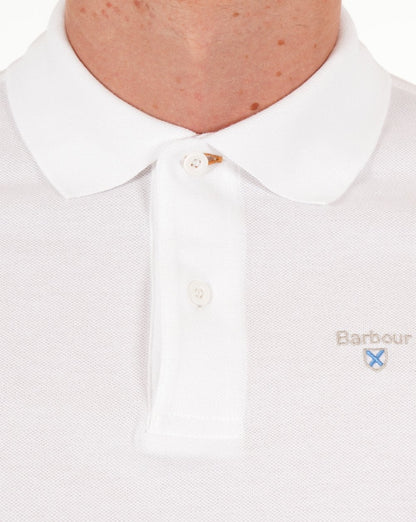 Barbour Sportpolo Weiß