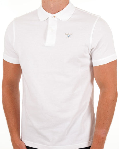 Barbour Sportpolo Weiß