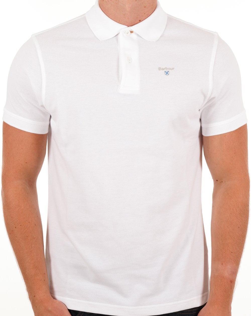Barbour Sportpolo Weiß