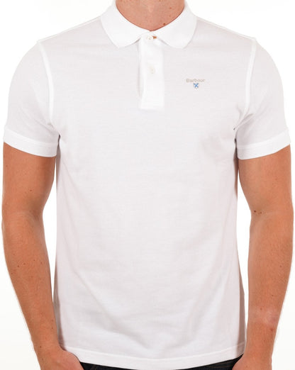 Barbour Sportpolo Weiß