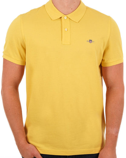 Gant Shield Piqué-Polo Gelb