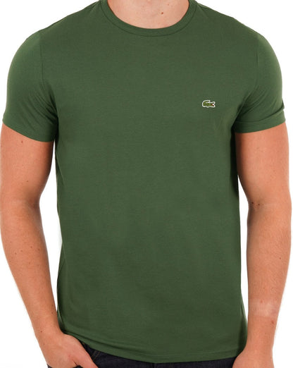Lacoste T-Shirt aus Pima-Baumwolle, Dunkelgrün