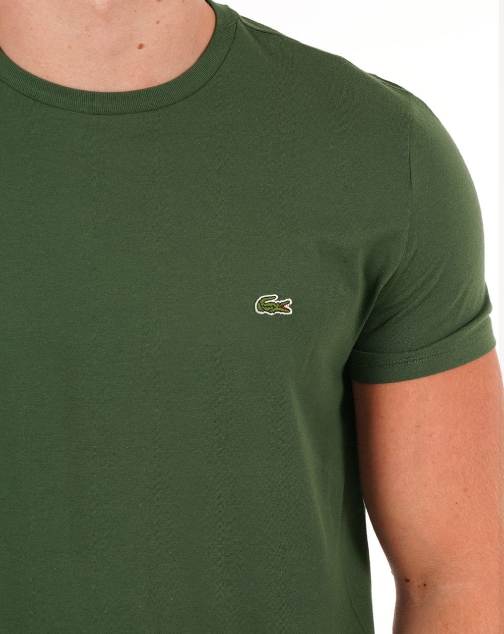 Lacoste T-Shirt aus Pima-Baumwolle, Dunkelgrün